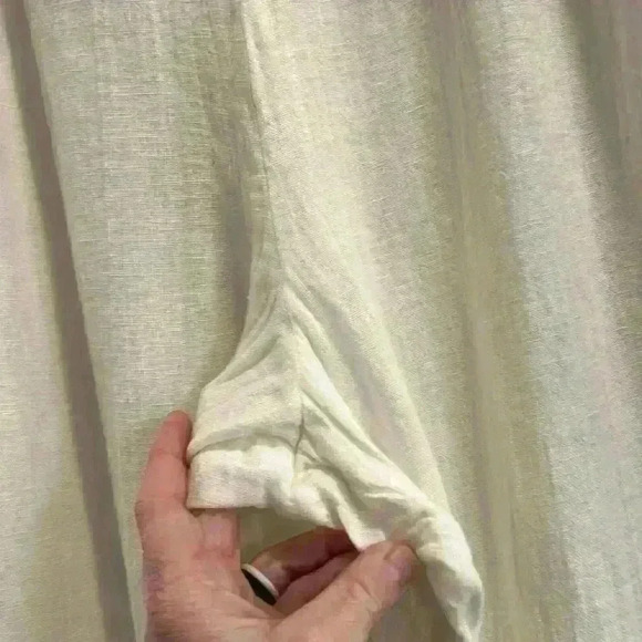 Caroline Rose Size 2X White 100% Linen Pull On
Wide Leg Pants Lightweight Travel - Picture 8 of 15